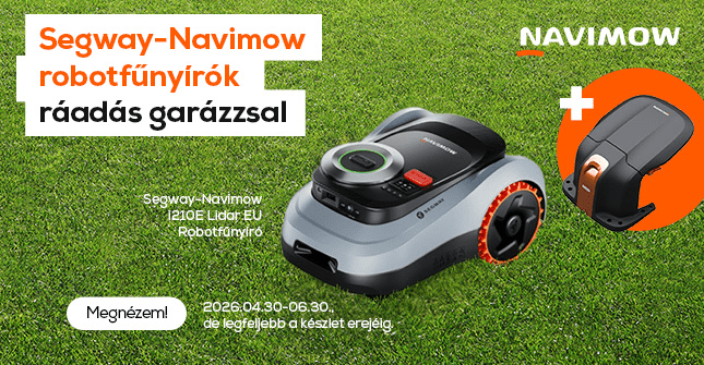 Segway-Navimow robotűnyírók ráadás garázzsal