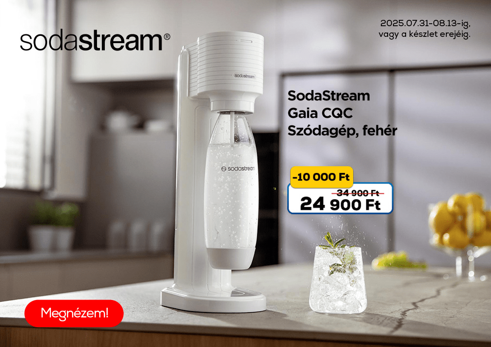 SodaStream Gaia CQC Szódagép, fehér
