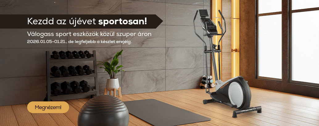Kezdd az újévet sportosan! Válogass sport eszközök közül szuper áron