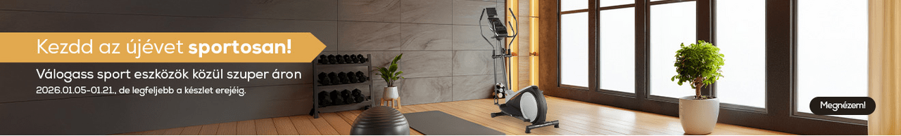 Kezdd az újévet sportosan! Válogass sport eszközök közül szuper áron