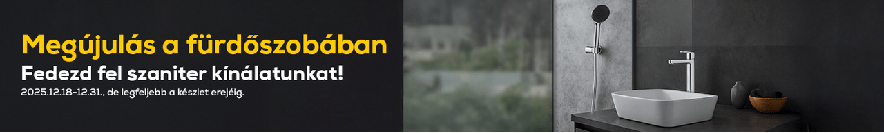 Megújulás a fürdőszobában — fedezd fel szaniter kínálatunkat!