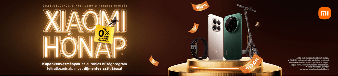 Xiaomi mobilok és tabletek díjmentes szállítással