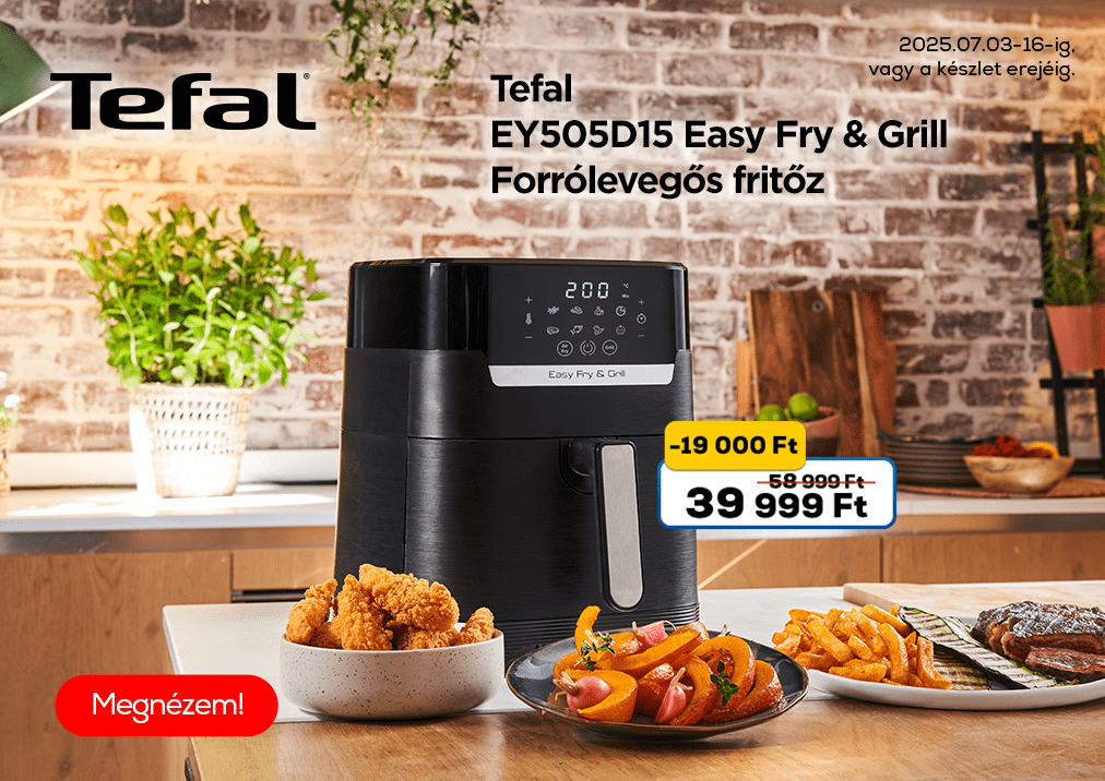 Tefal EY505D15 Easy Fry & Grill Forrólevegős fritőz