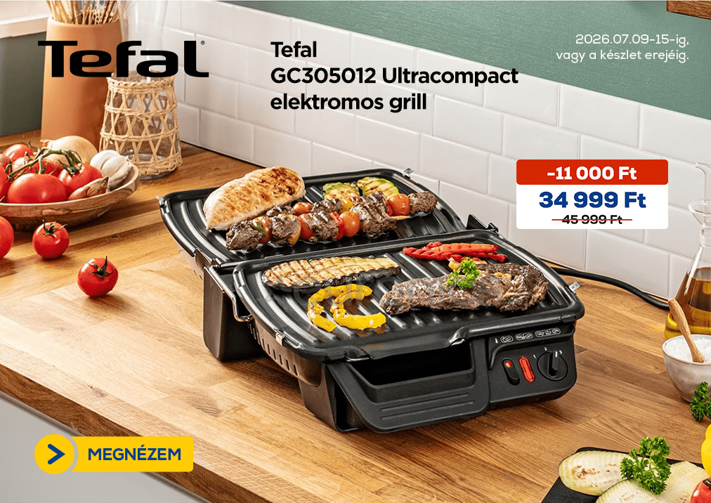 Tefal GC305012 Ultracompact elektromos grill