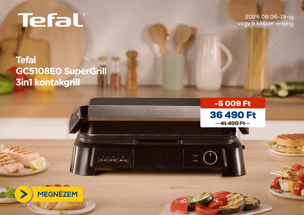 Tefal GC5108E0 SuperGrill 3in1 kontakgrill