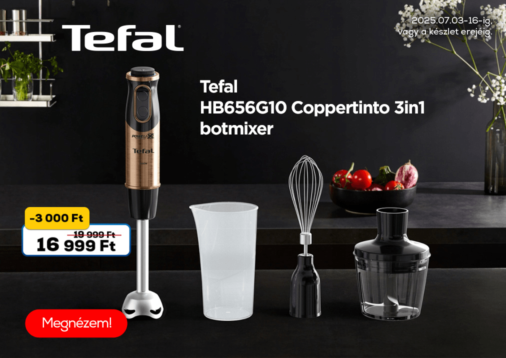 Tefal HB656G10 Coppertinto 3in1 botmixer