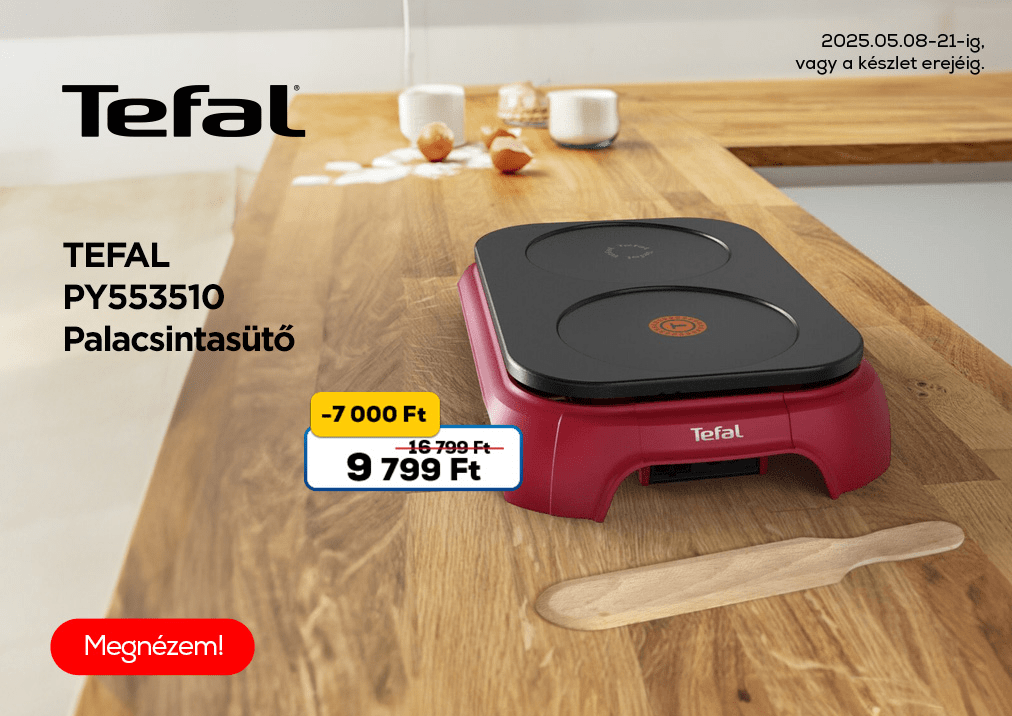 Tefal PY553510 Crep'Party Duo Palacsintasütő