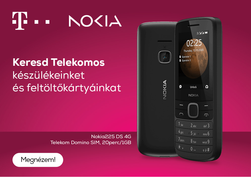 Keresd Telekomos nyomógombos készülékeinket és feltöltő kártyáinkat!