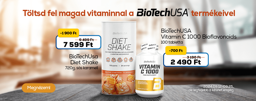 Töltsd fel magad vitaminnal a BiotechUsa termékeivel