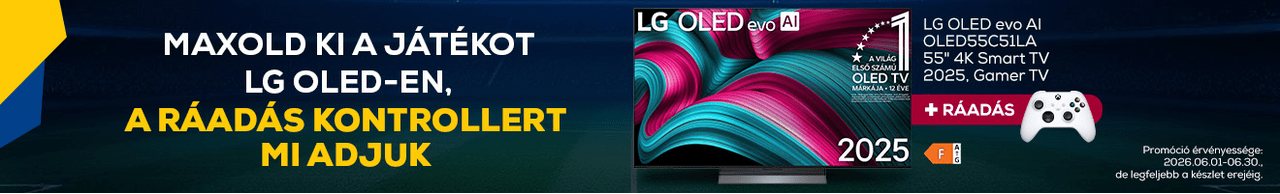 Maxold ki a játékot LG OLED-en, a ráadás kontrollert mi adjuk