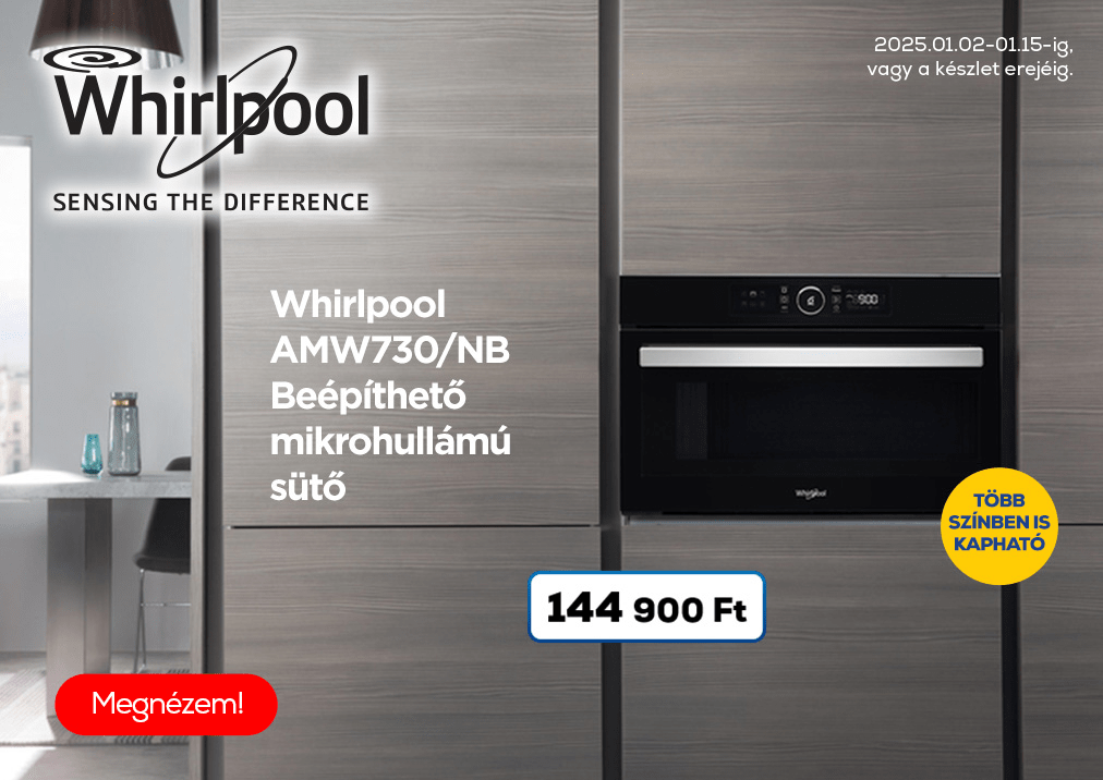 Whirlpool AMW730/NB Beépíthető mikrohullámú sütő