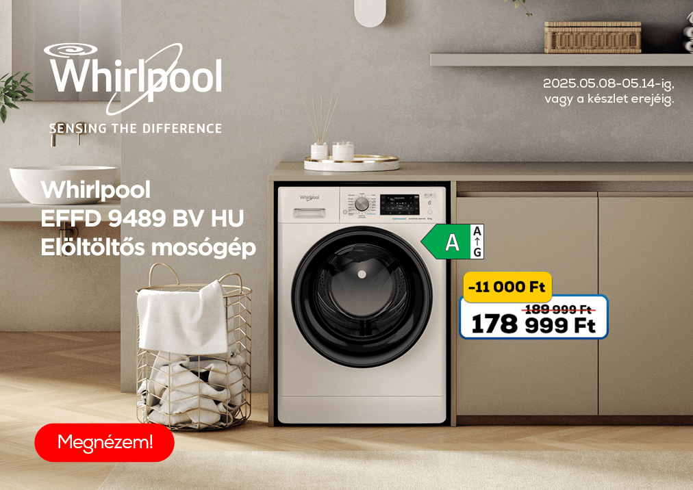 Whirlpool EFFD 9489 BV HU Elöltöltős mosógép