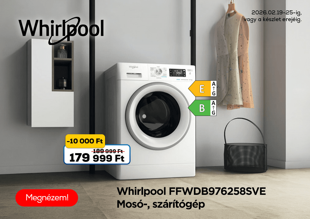 Whirlpool FFWDB976258SVE Mosó-, szárítógép