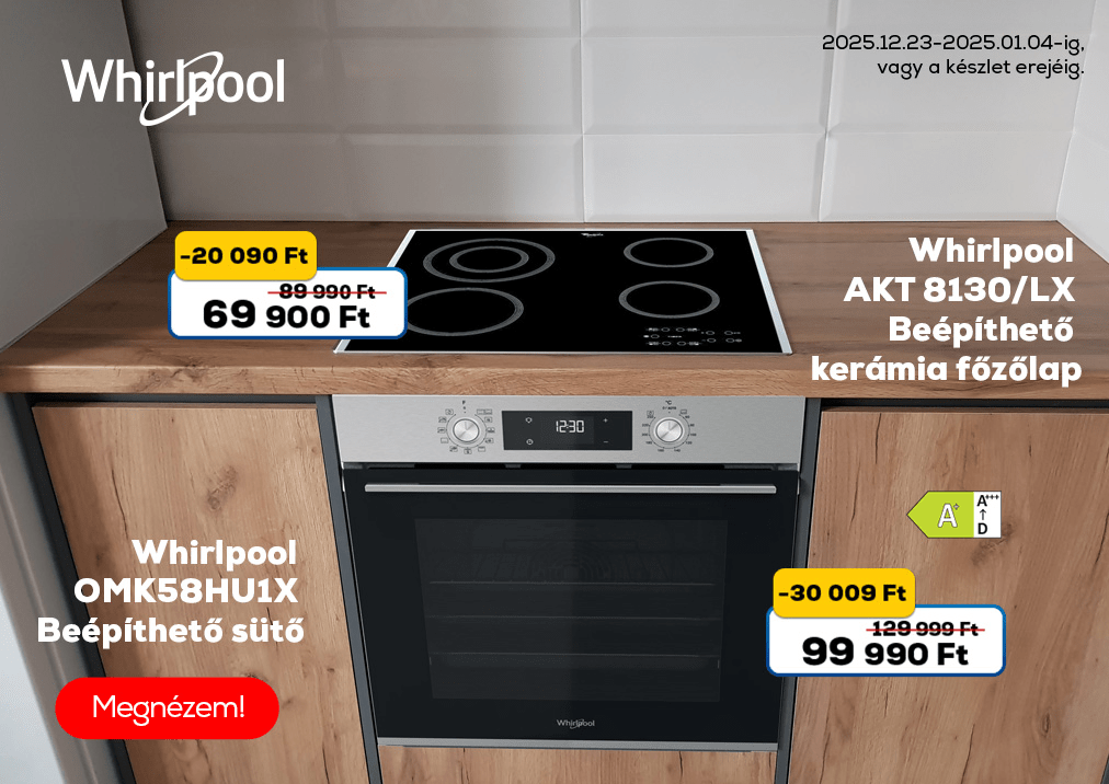 Whirlpool AKT 8130/LX Beépíthető kerámia főzőlap