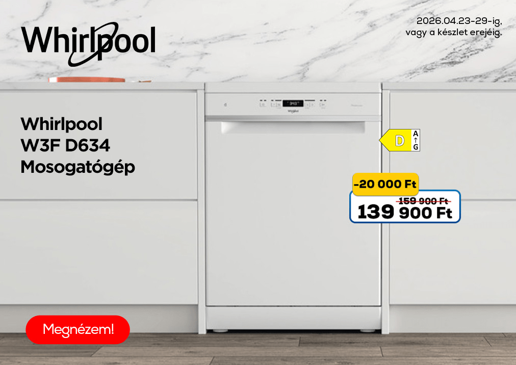 Whirlpool W3F D634 Mosogatógép