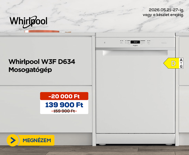 Whirlpool W3F D634 Mosogatógép