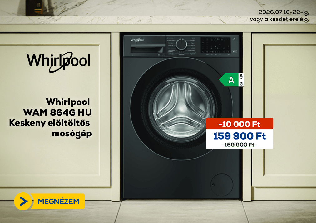 Whirlpool WAM 864G HU Keskeny elöltöltős mosógép