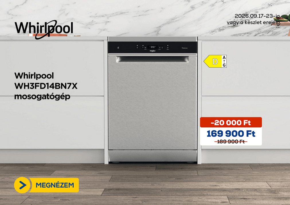 Whirlpool WH3FD14BN7X mosogatógép