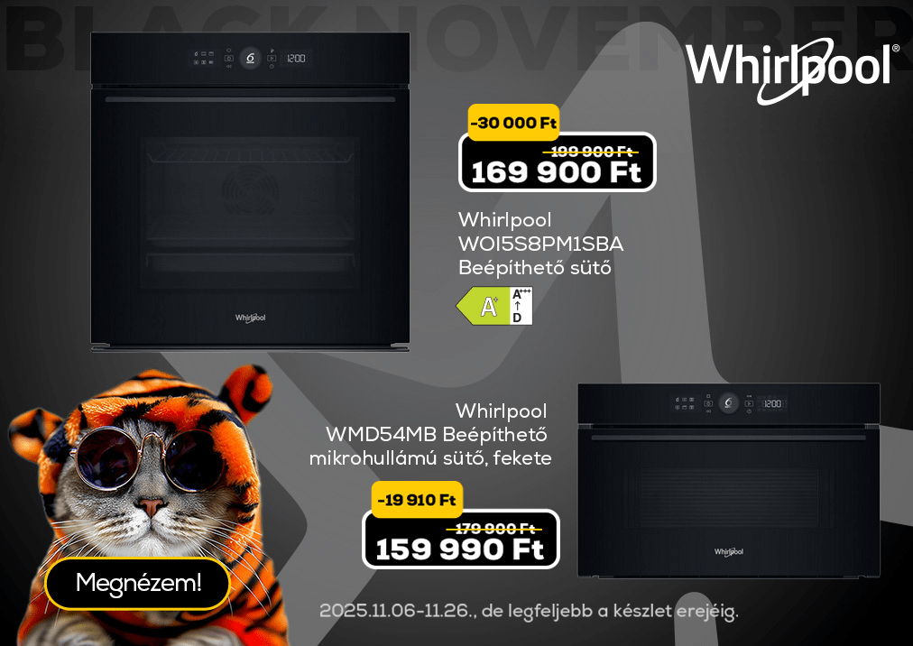 Whirlpool WMD54MB Beépíthető mikrohullámú sütő, fekete