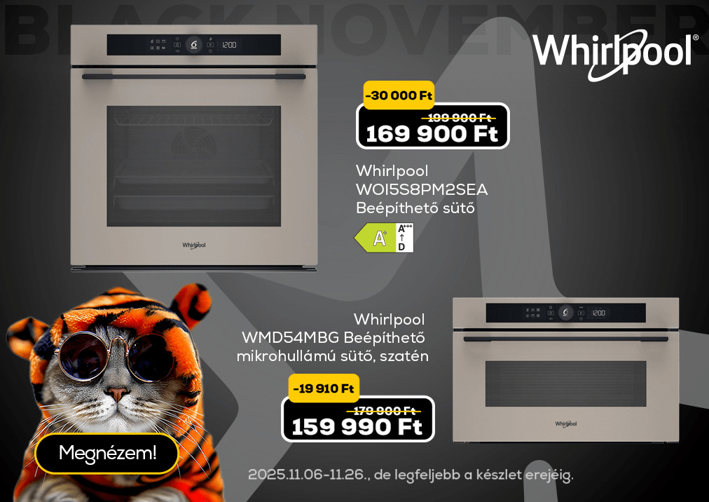 Whirlpool WOI5S8PM2SEA Beépíthető sütő,