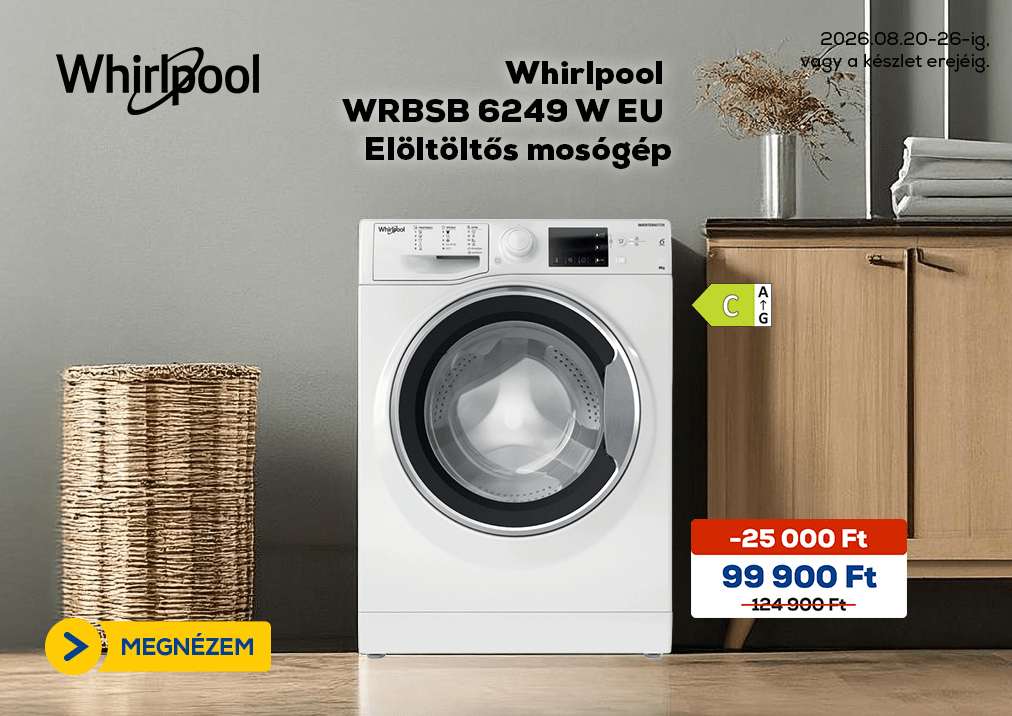 Whirlpool WRBSB 6249 W EU Elöltöltős mosógép