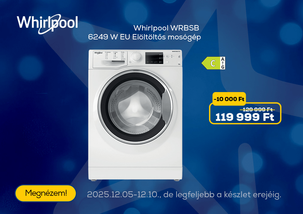 Whirlpool WRBSB 6249 W EU Elöltöltős mosógép