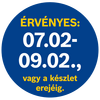 A termék árának érvényességi ideje 07.02-09.02