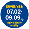 A termék árának érvényességi ideje 07.02-09.09