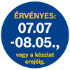 A termék érvényességének ideje 07.07-08.05