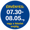 A termék érvényességének ideje 07.30-08.05