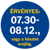A termék érvényességének ideje 07.30-08.12