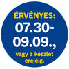 A termék árának érvényességi ideje 07.30-09.09