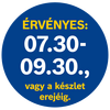 A termék árának érvényességi ideje 07.30-09.30