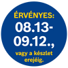 A termék árának érvényességi ideje 08.13-09.12