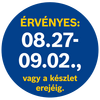 A termék árának érvényességi ideje 08.27-09.02