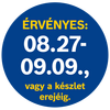 A termék árának érvényességi ideje 08.27-09.09