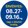 A termék árának érvényességi ideje 08.27-09.16