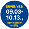 A termék árának érvényességi ideje 09.03-10.13