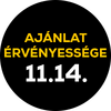 Black Friday! Az ajánlat 11.14-én, de legfeljebb a készlet erejéig érvényes.
