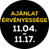 Az ajánlat érvényessége 11.04-11.17