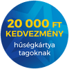20 000 Ft kedvezmény hűségkártya tagoknak 06.30