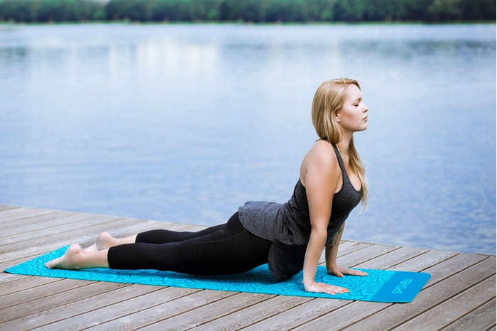 Spokey Mandala Blue fitnesz jógamatrac, kék (38370)