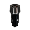 CARLY 38W Car charger USB-C+USB-A,BK