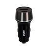 CARLY 38W Car charger USB-C+USB-A,BK