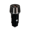 CARLY 38W Car charger USB-C+USB-A,BK