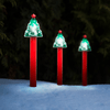 Leszúrható szolár lámpa fenyőfa 27 cm