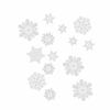 Karácsonyi ablakdekor jégkristály fehér