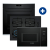 Bosch HBG272EB3 Beépíthető sütő + POH6B6K30 Beépíthető gázfőzőlap + BFL554MB0 Beépíthető mikrohullámú sütő Bosch HBG272EB3 Beépíthető sütő + POH6B6K30 Beépíthető gázfőzőlap + BFL554MB0 Beépíthető mikrohullámú sütő