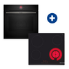 Bosch HBG7741B1 Beépíthető sütő + Bosch PKF631BB2E Beépíthető kerámia főzőlap