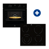 Electrolux EOD5F71Z Beépíthető sütő + Electrolux EHF6241FOK Beépíthető kerámia főzőlap